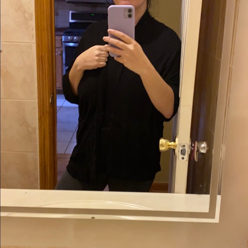 long black cardigan